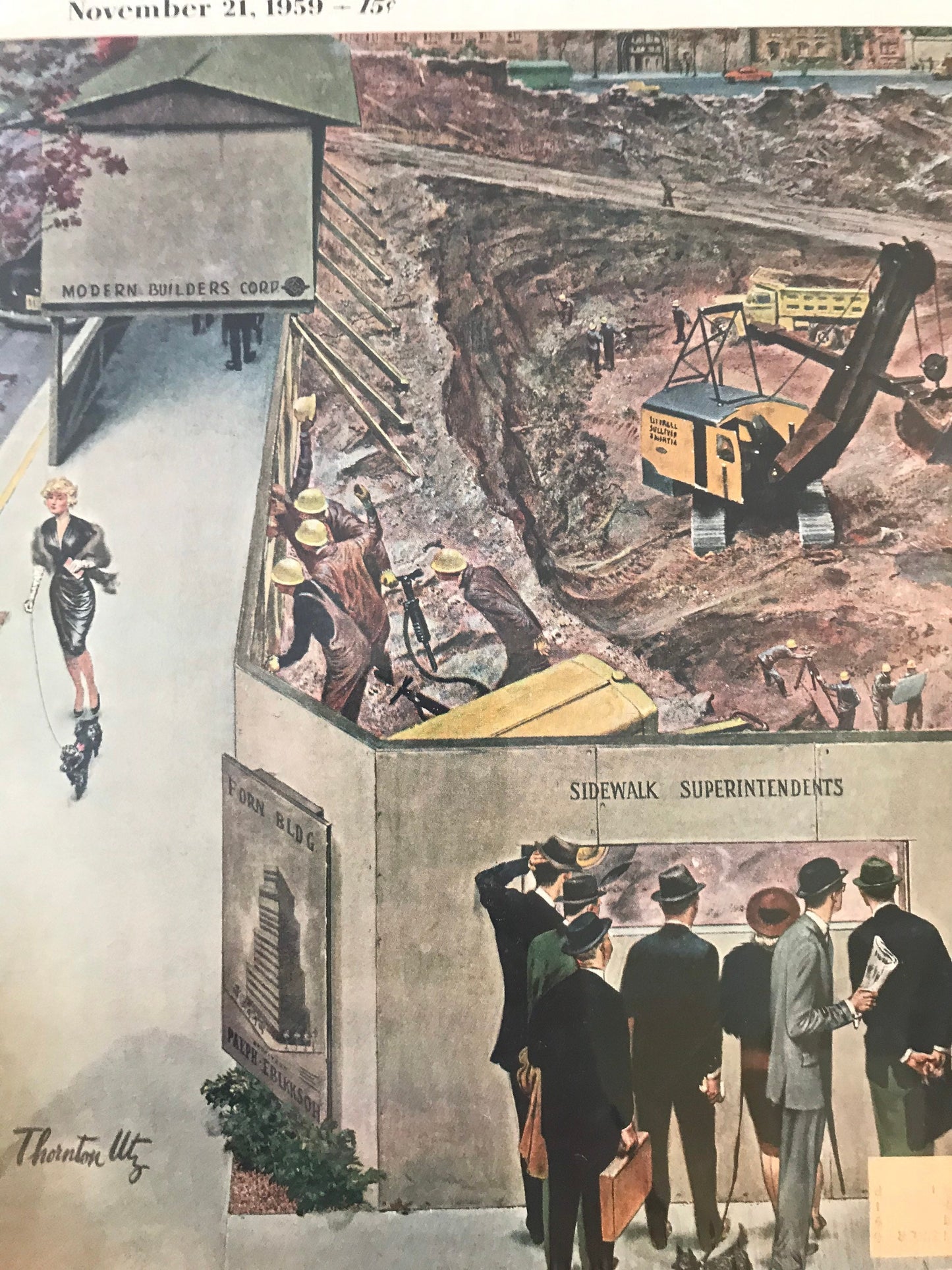 RARE - Saturday Evening Post - Original Cover - November 21, 1959