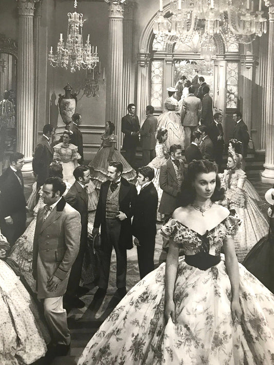 Gone with the Wind - old Hollywood  two-page picture spread from vintage book -  approx.18" x 12" ready to frame,  paper ephemera