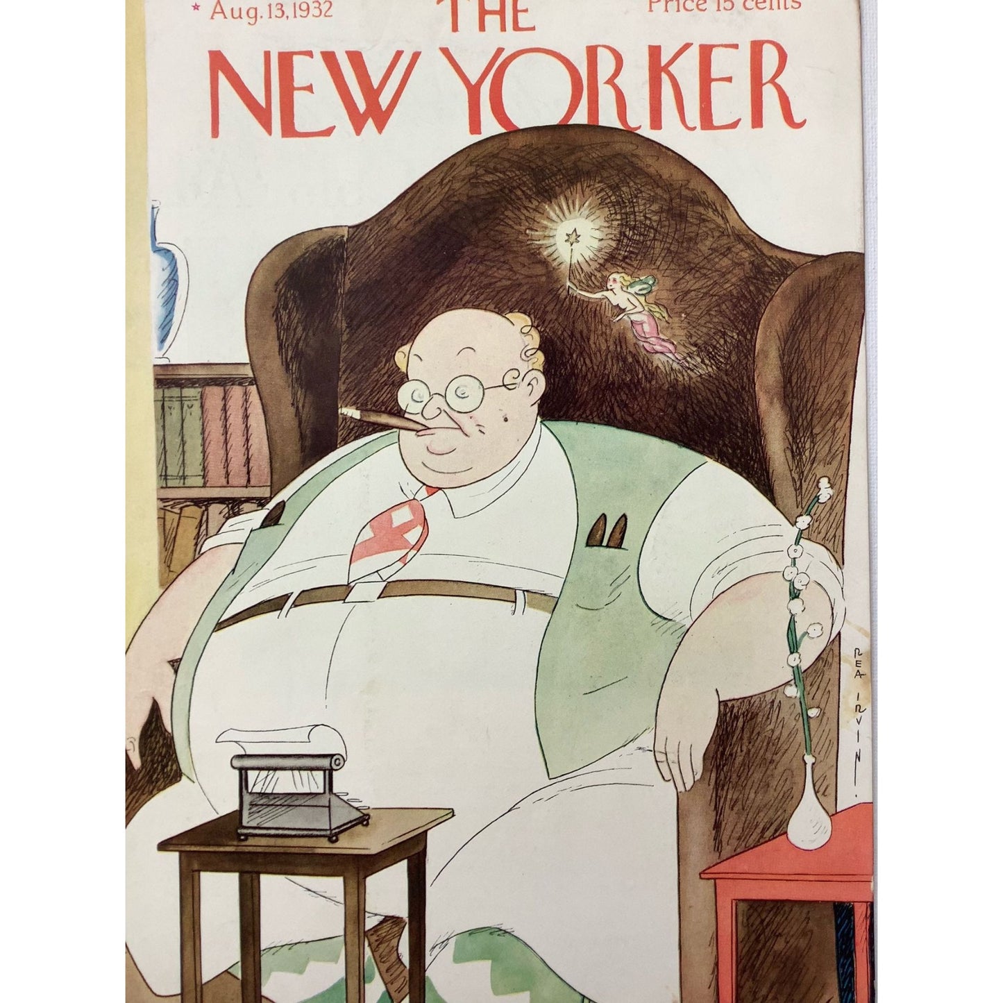 The NEW YORKER Magazine very rare original cover - August 13; 1932