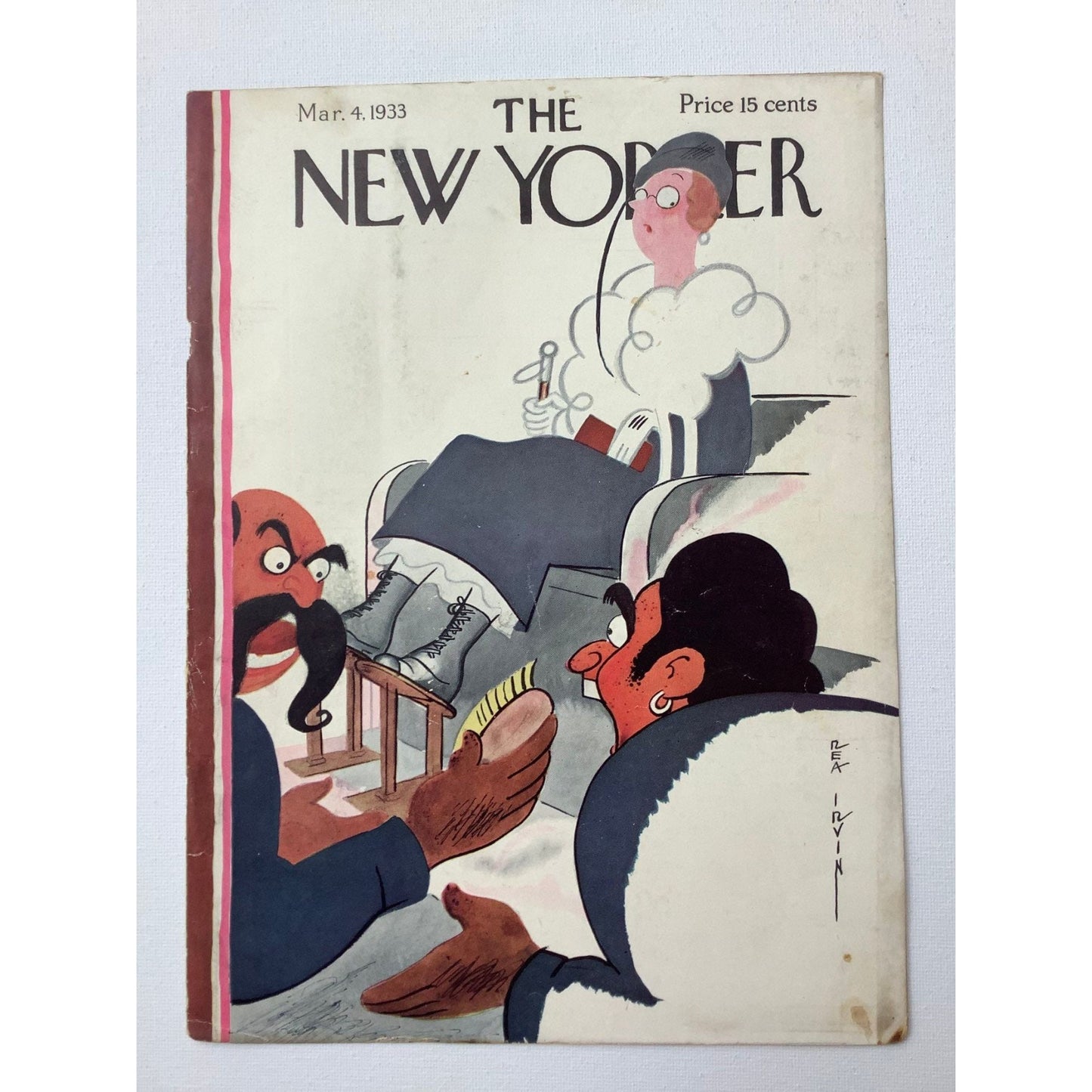 The NEW YORKER Magazine very rare original cover - March 4, 1933 - roller coaster