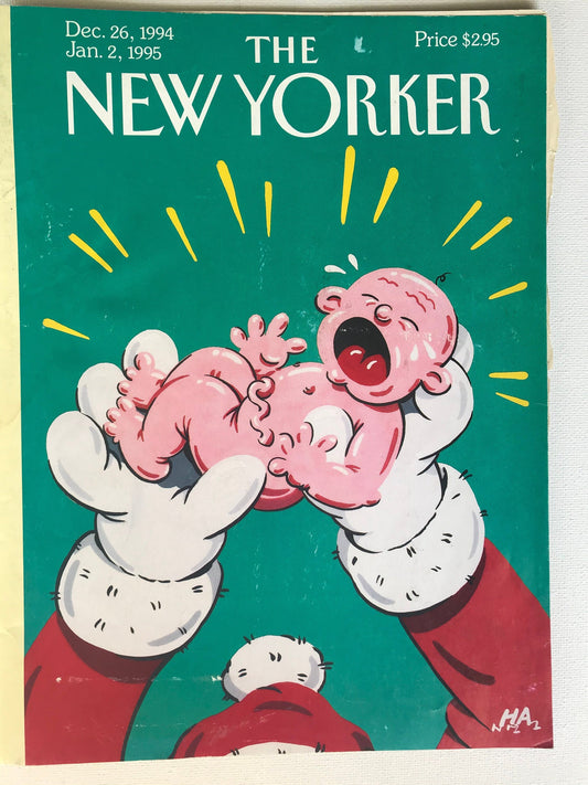NEW YORKER Magazine cover - December 24, 1994 and January 2, 1995 - Christmas cover, Santa Claus