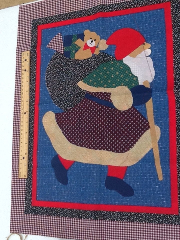 Vintage fabric remnants - 2 Christmas squares