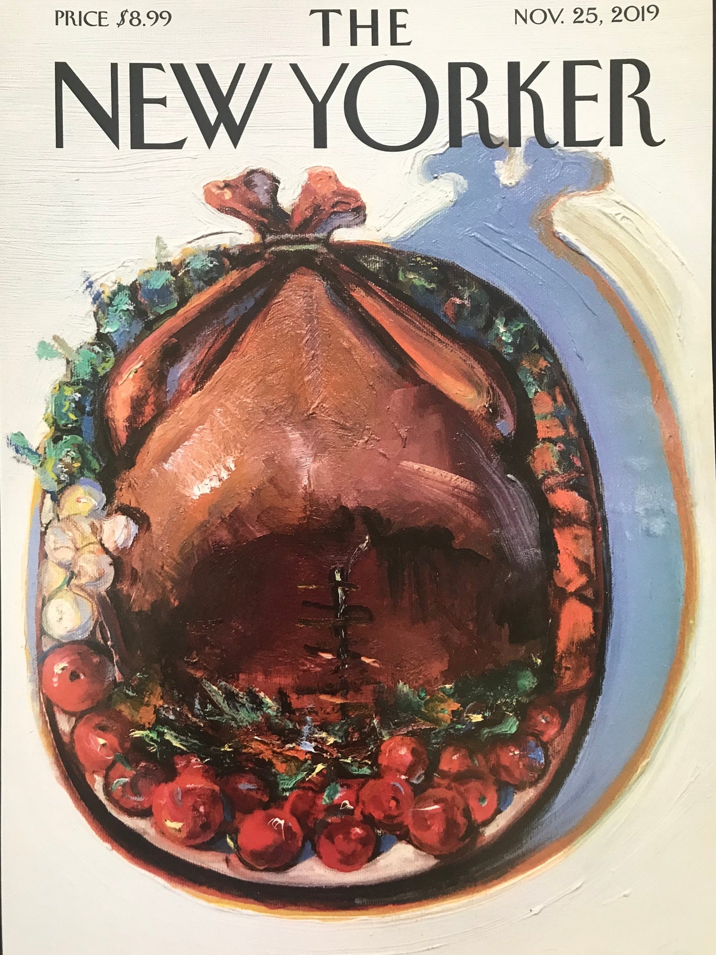 November 25, 2019 - The NEW YORKER Magazine original cover - Turkey, Thanksgiving
