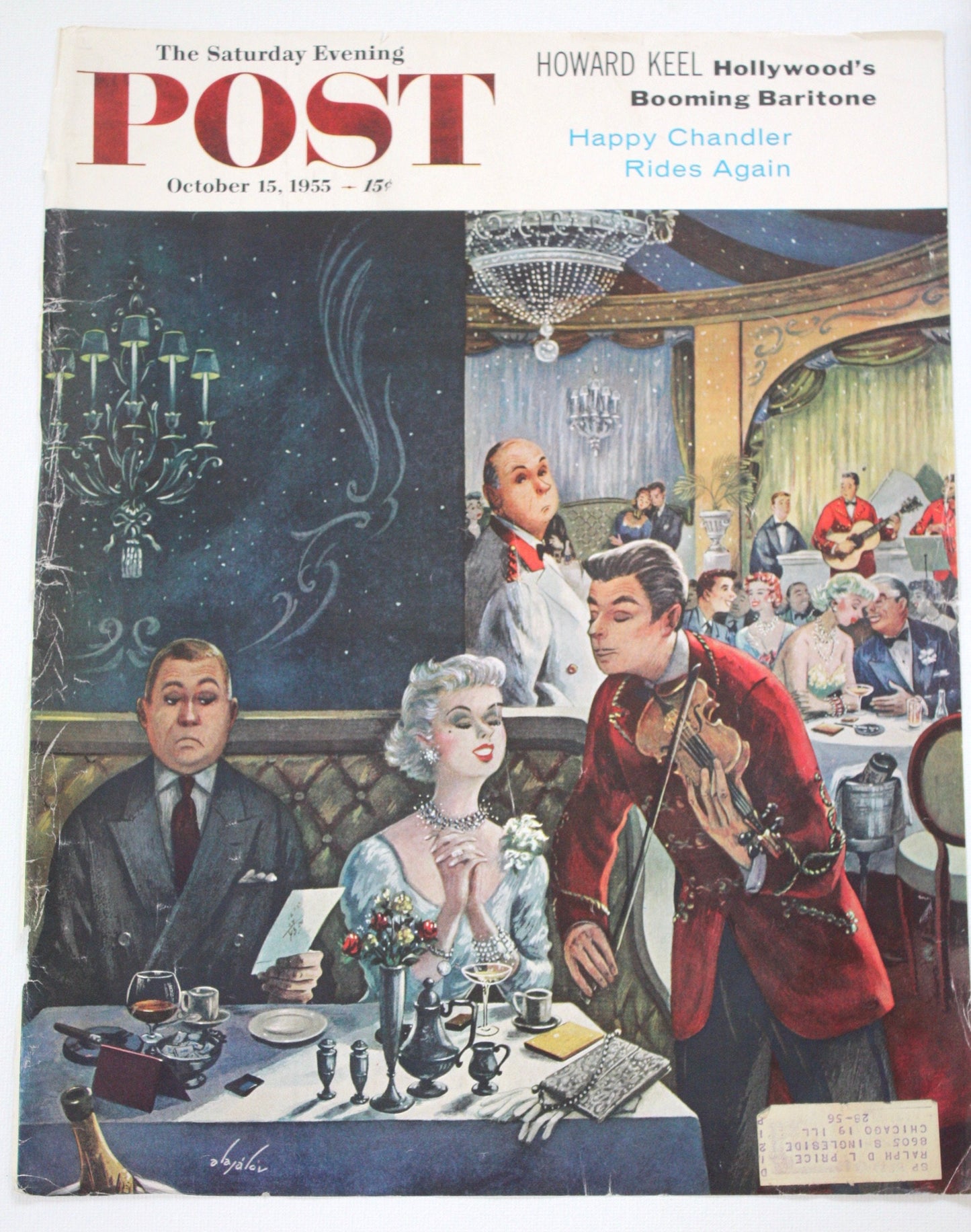 Saturday Evening Post - Original Cover - October 15, 1955 - by Alajov
