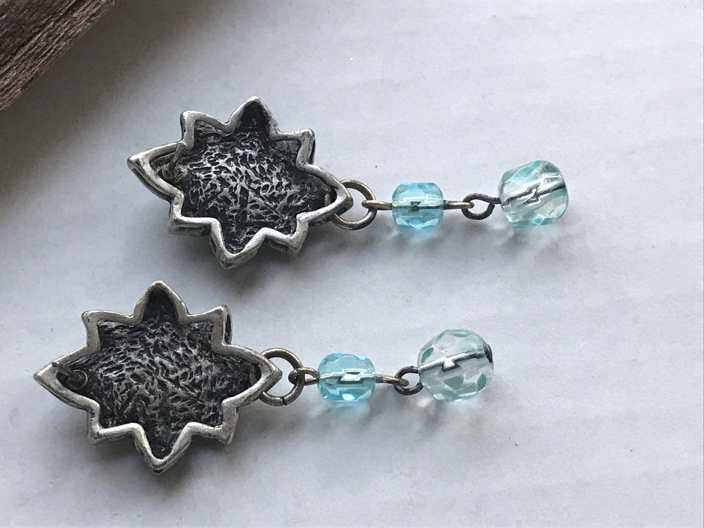 Stunning vintage turquoise dangle earrings
