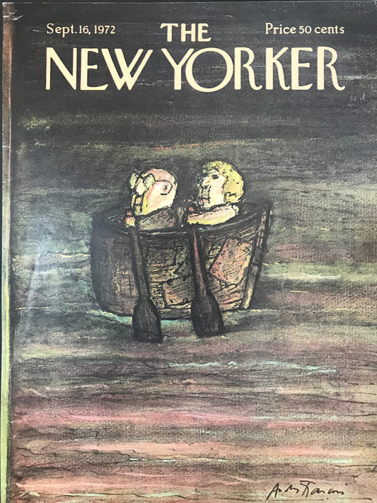 The NEW YORKER Magazine charming original cover - September 16, 1972