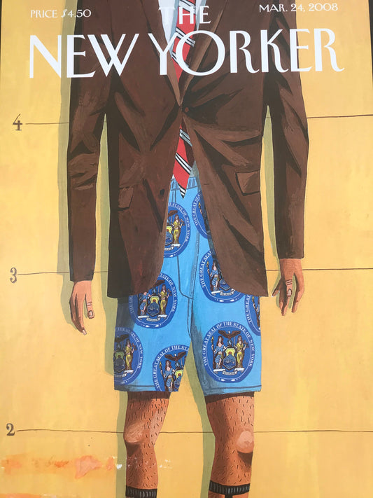 The NEW YORKER magazine cover only -  March 24, 2008 - Please read description
