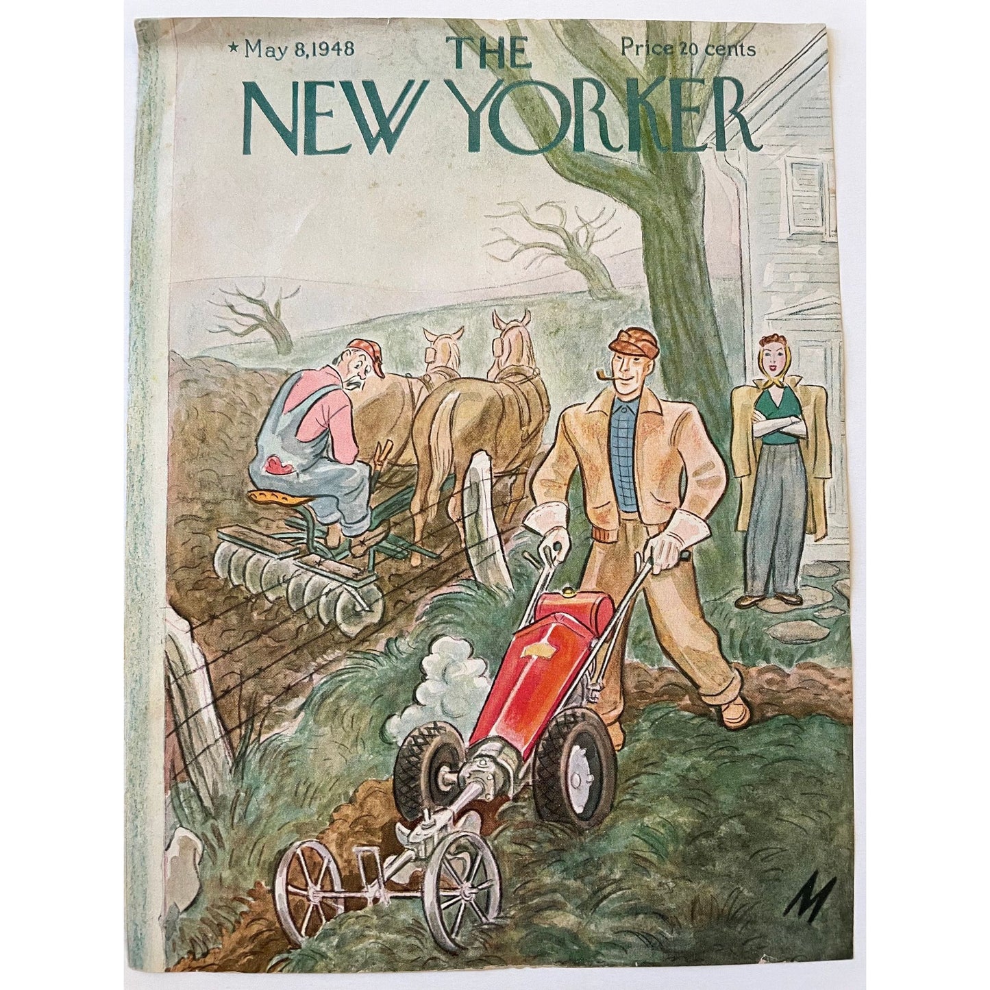 Very Rare, Very old NEW YORKER Magazine original cover - May 8, 1948