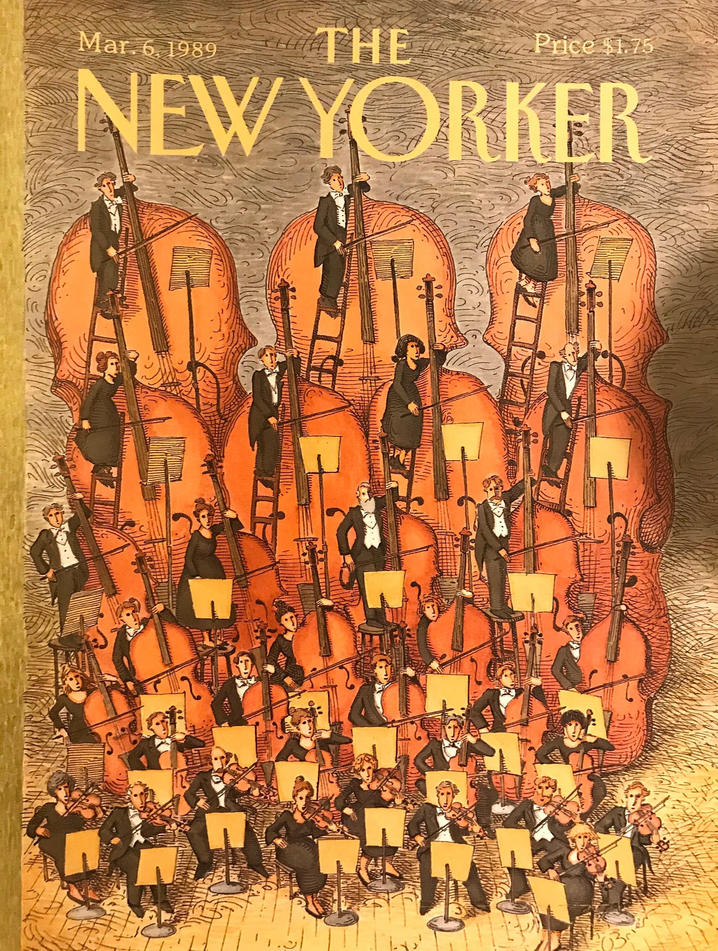 The NEW YORKER cover only - March 6, 1989 - musicians