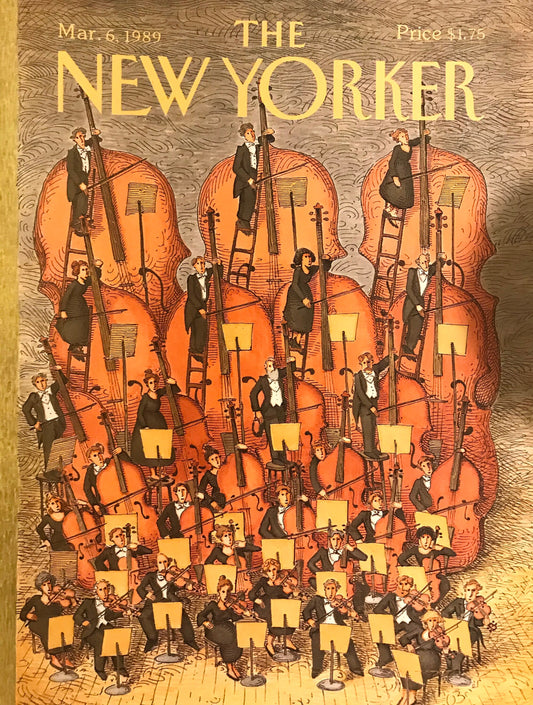 The NEW YORKER cover only - March 6, 1989 - musicians