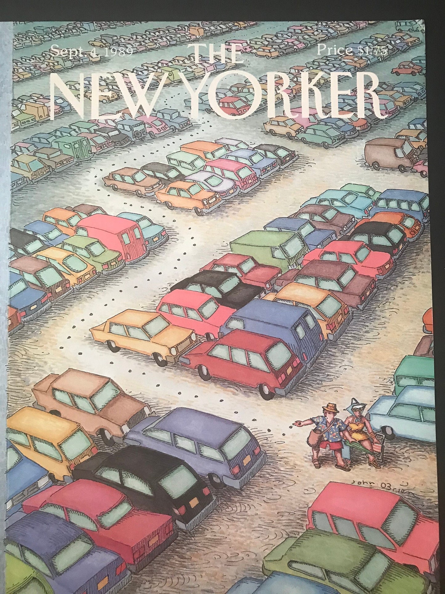 September 4, 1989 - The NEW YORKER Magazine original cover - parking lot, finding your car