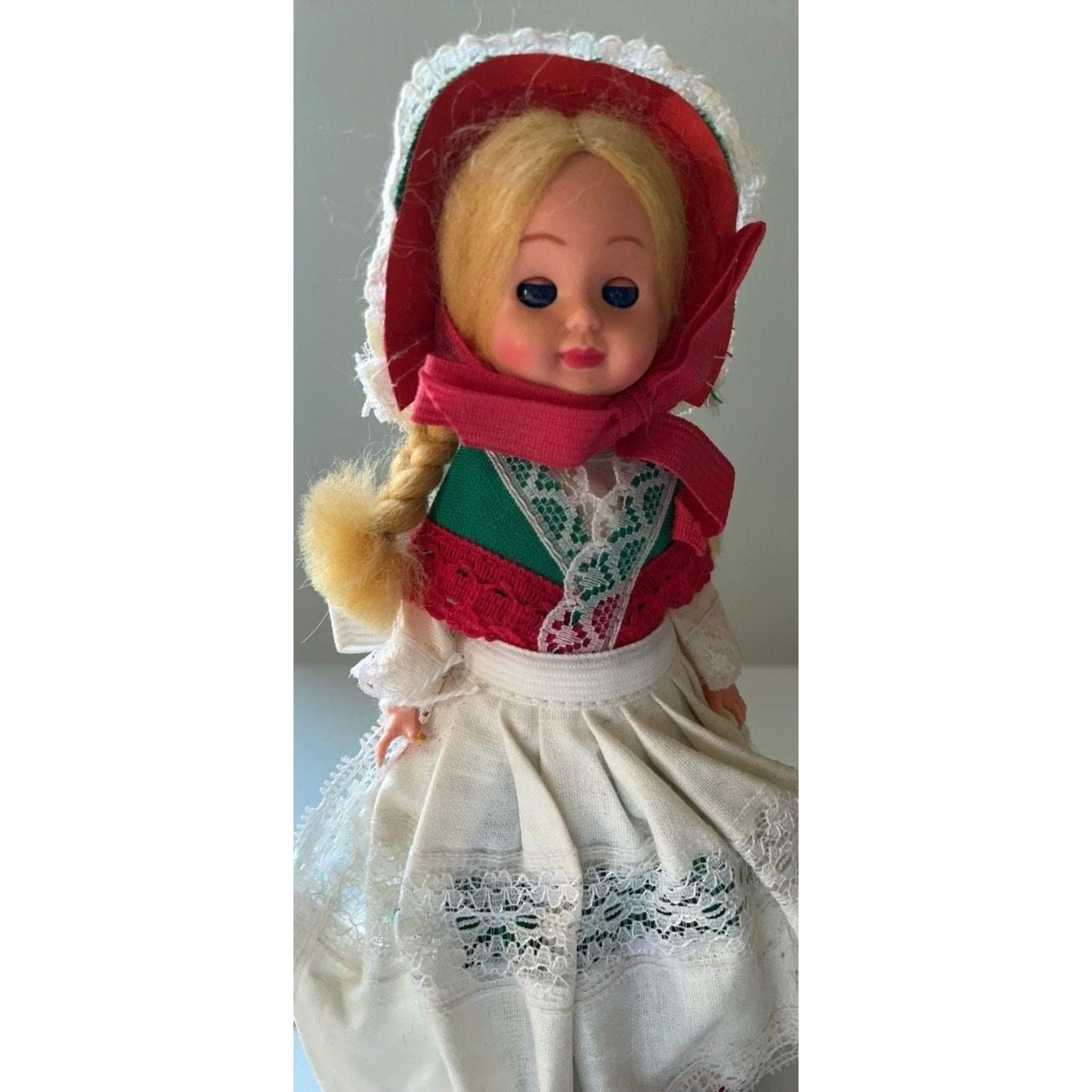 Vintage collectible Doll figurine from Denmark - with eyes that open and close