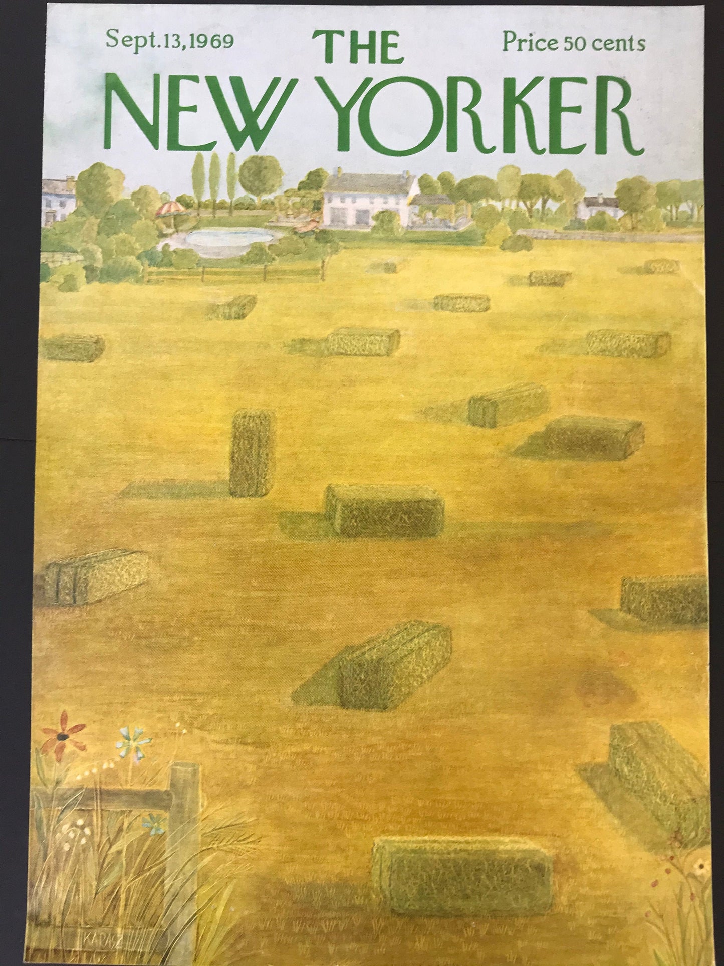 Rare - September 13, 1969 - The NEW YORKER Magazine original cover