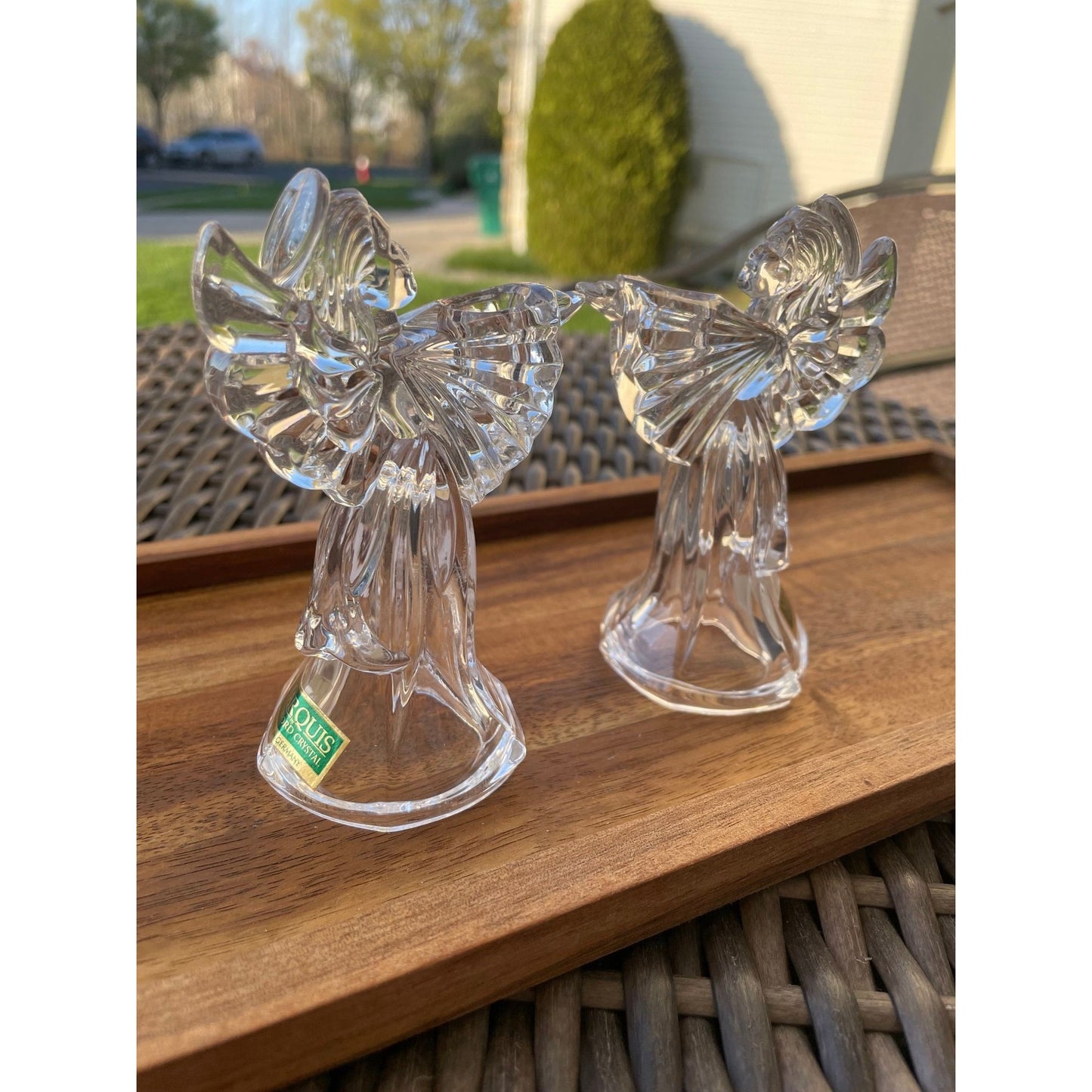 Marquis Waterford Crystal Angel Candle Holders