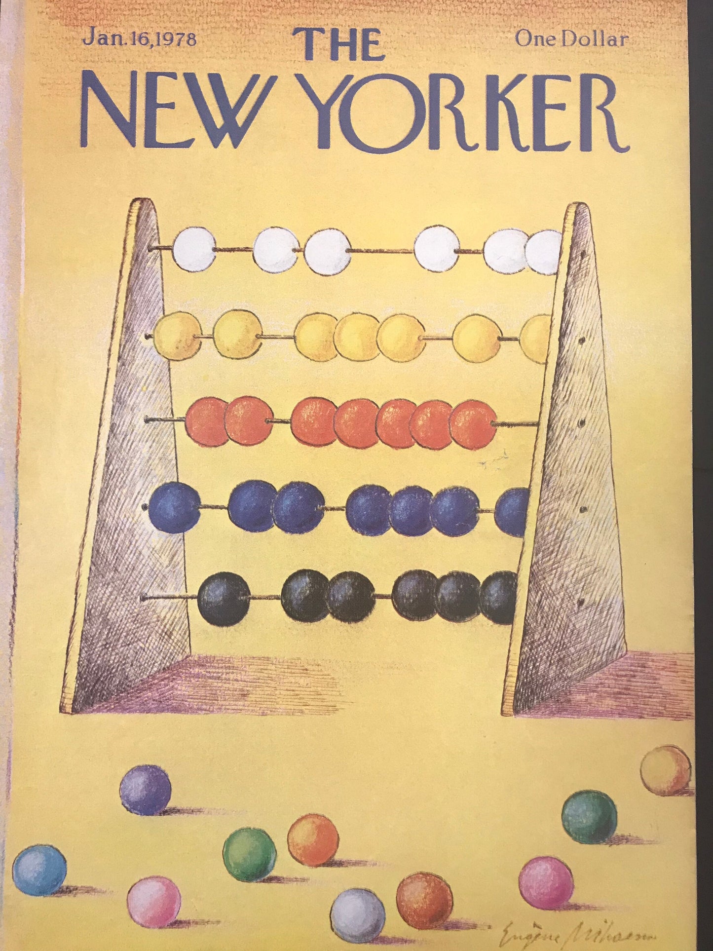 NEW YORKER Magazine cover - January 16, 1978