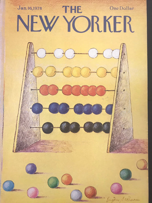 NEW YORKER Magazine cover - January 16, 1978