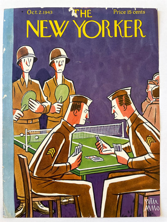 Very Rare, Very old NEW YORKER Magazine original cover - October 2, 1943