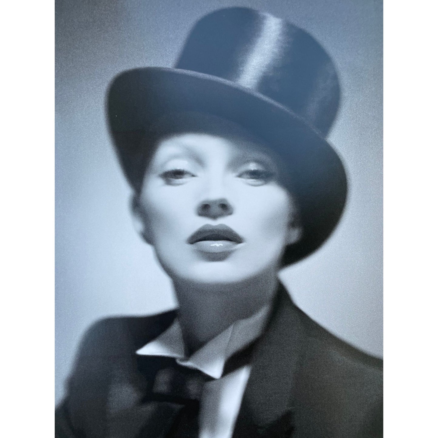 Actress Kate Moss as Marlene Dietrich - 13" x 10" print from a vintage book