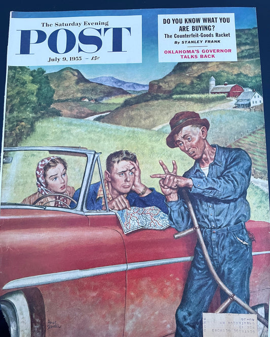 Saturday Evening Post - Original Cover - July 9, 1955