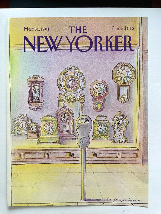 NEW YORKER Magazine original cover - vintage - March 30, 1981