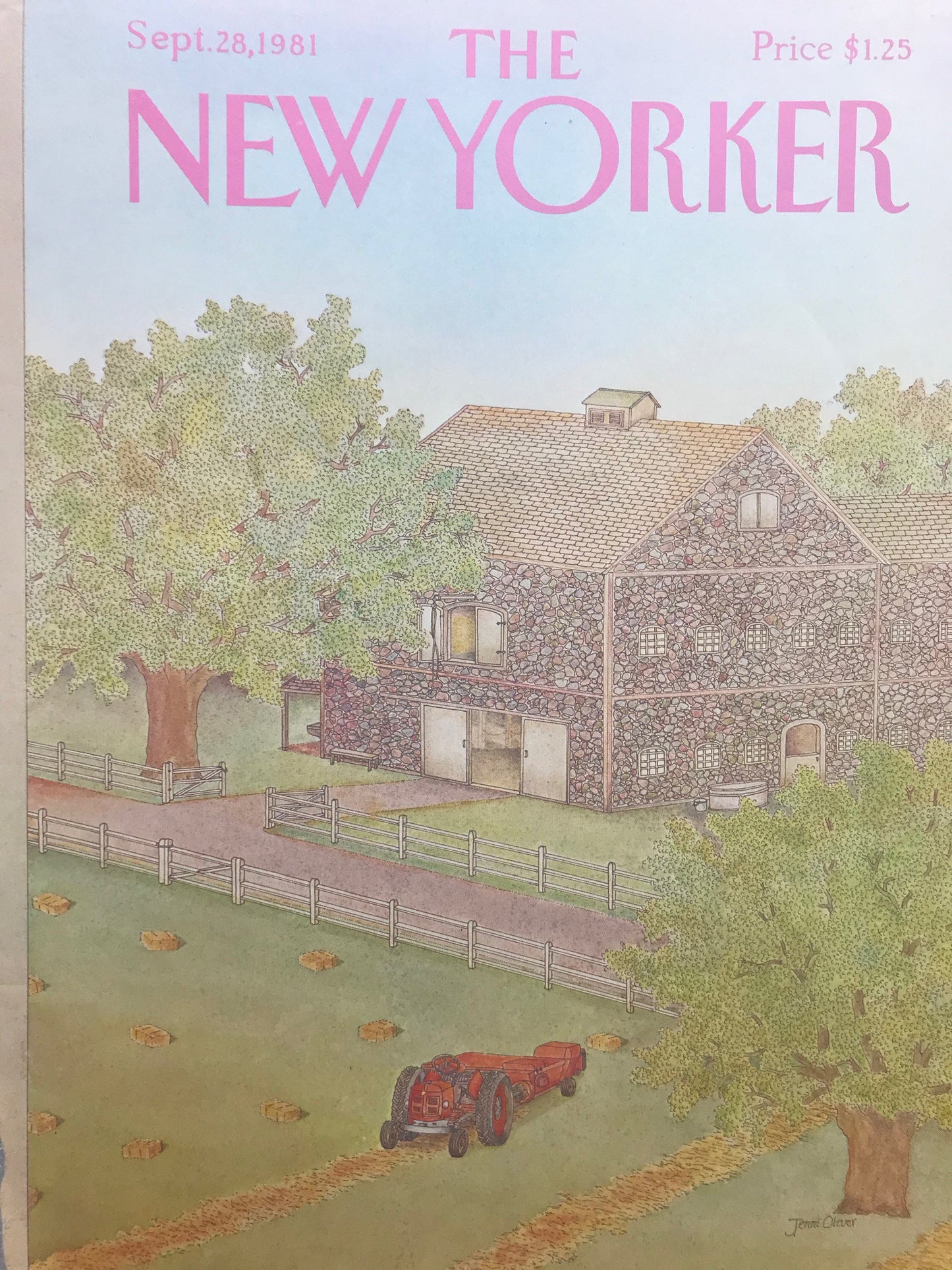 September 28, 1981 - The NEW YORKER - cover only