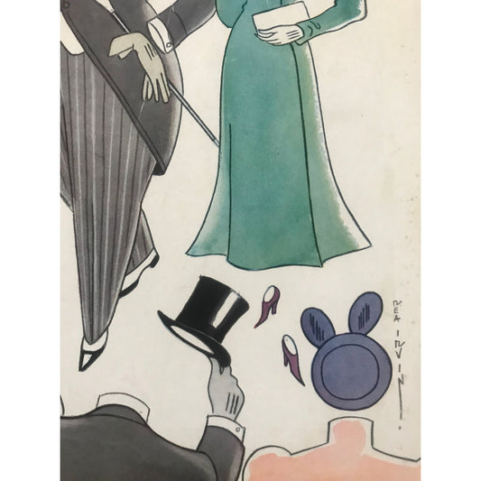 Rare - March 27, 1937 - The NEW YORKER Magazine original cover - by Rea Irvin