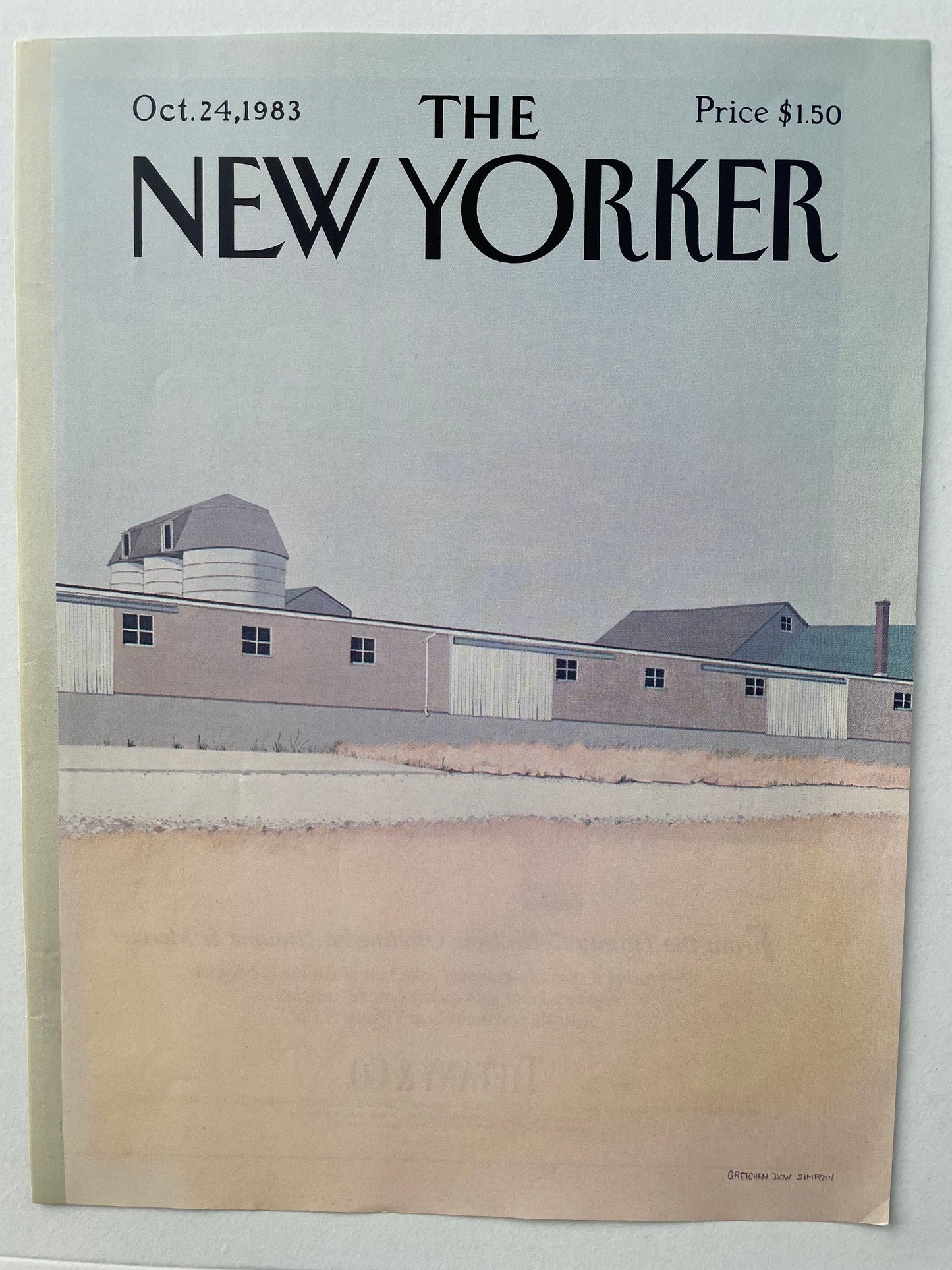 The NEW YORKER cover only - October 24, 1983