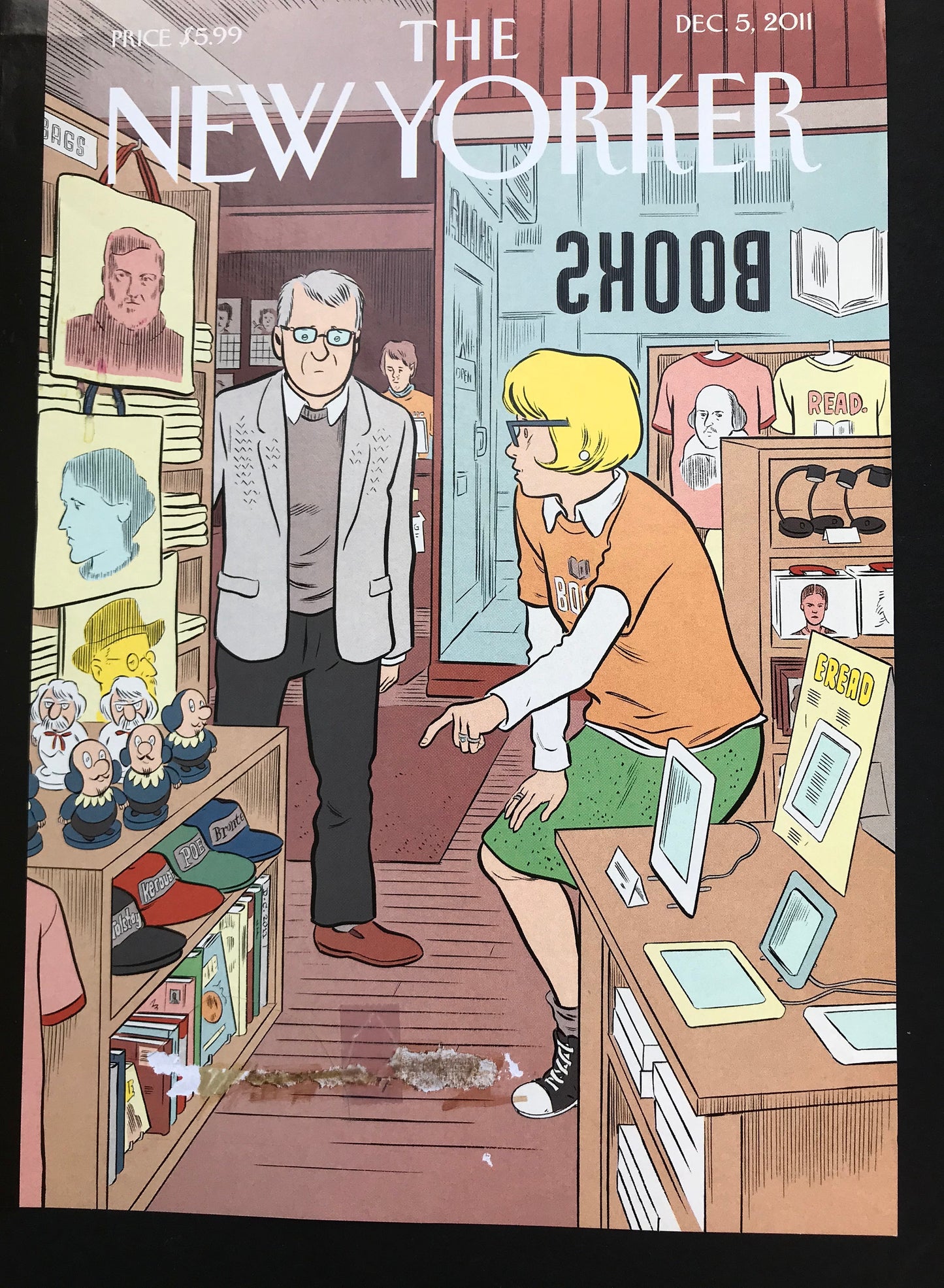 December 5, 2011 - The NEW YORKER - cover only -  please read description