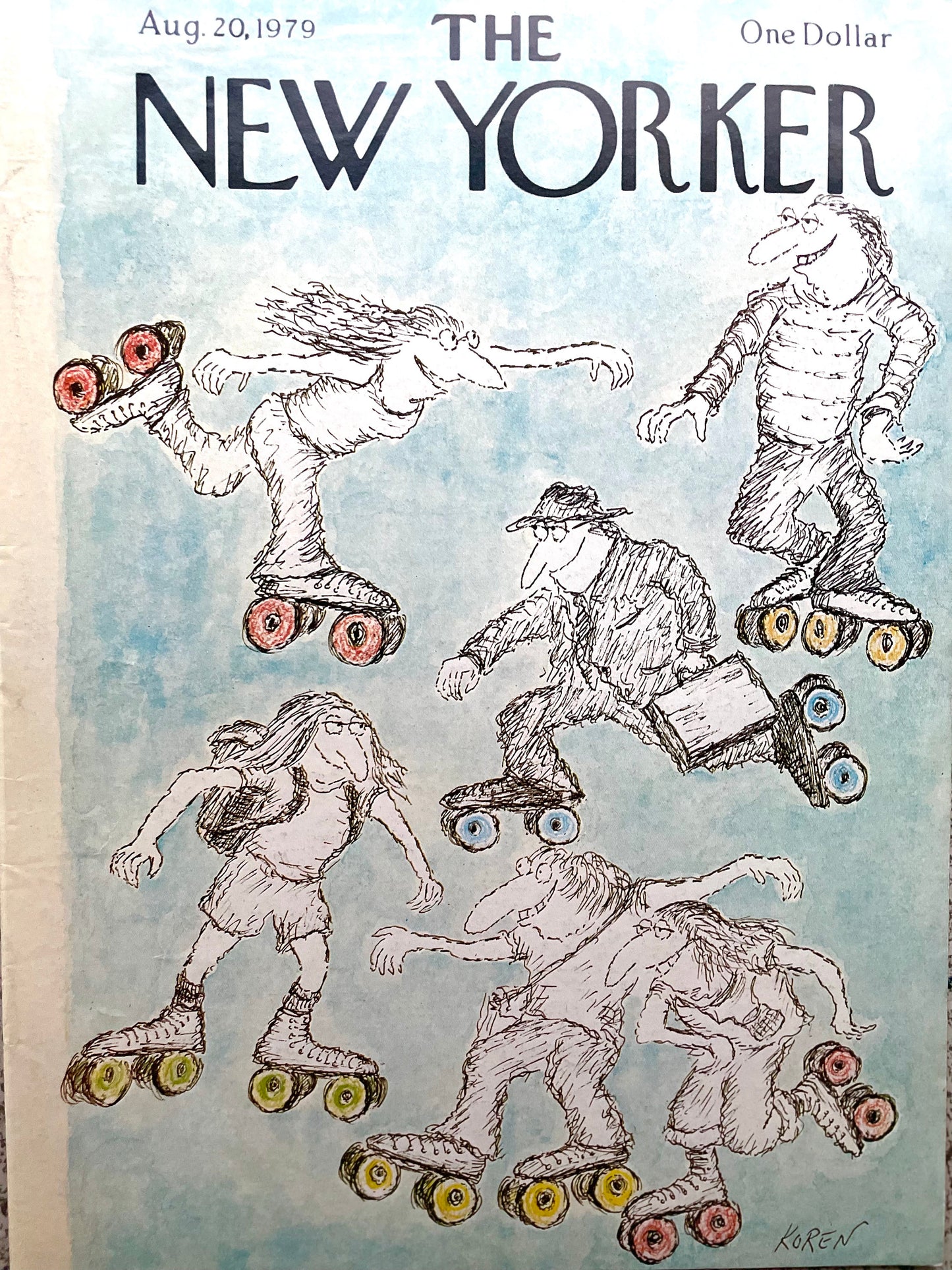 August 20, 1979 - The NEW YORKER Magazine original cover - Edward Koren