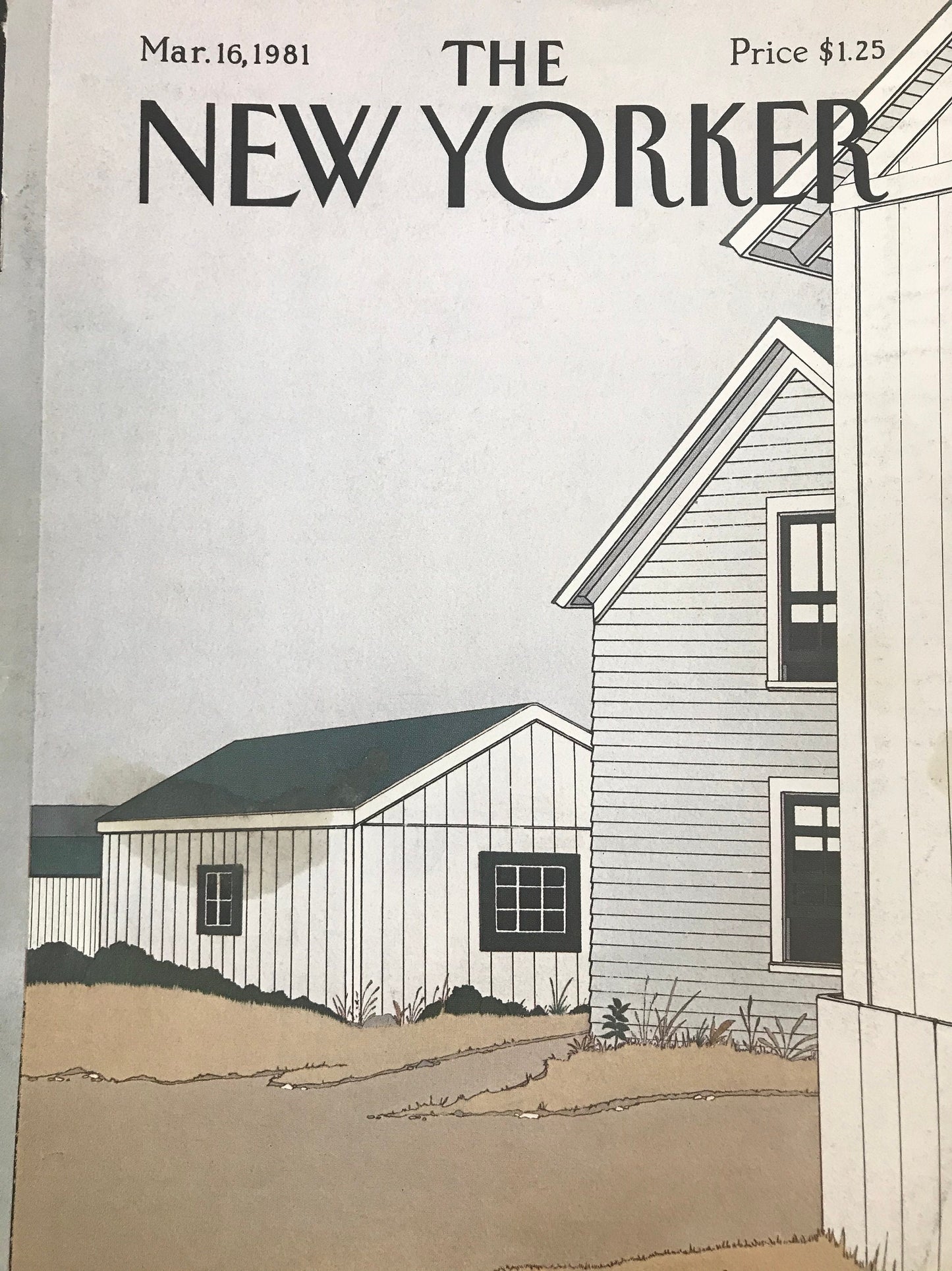 The NEW YORKER cover only - November 16, 1981