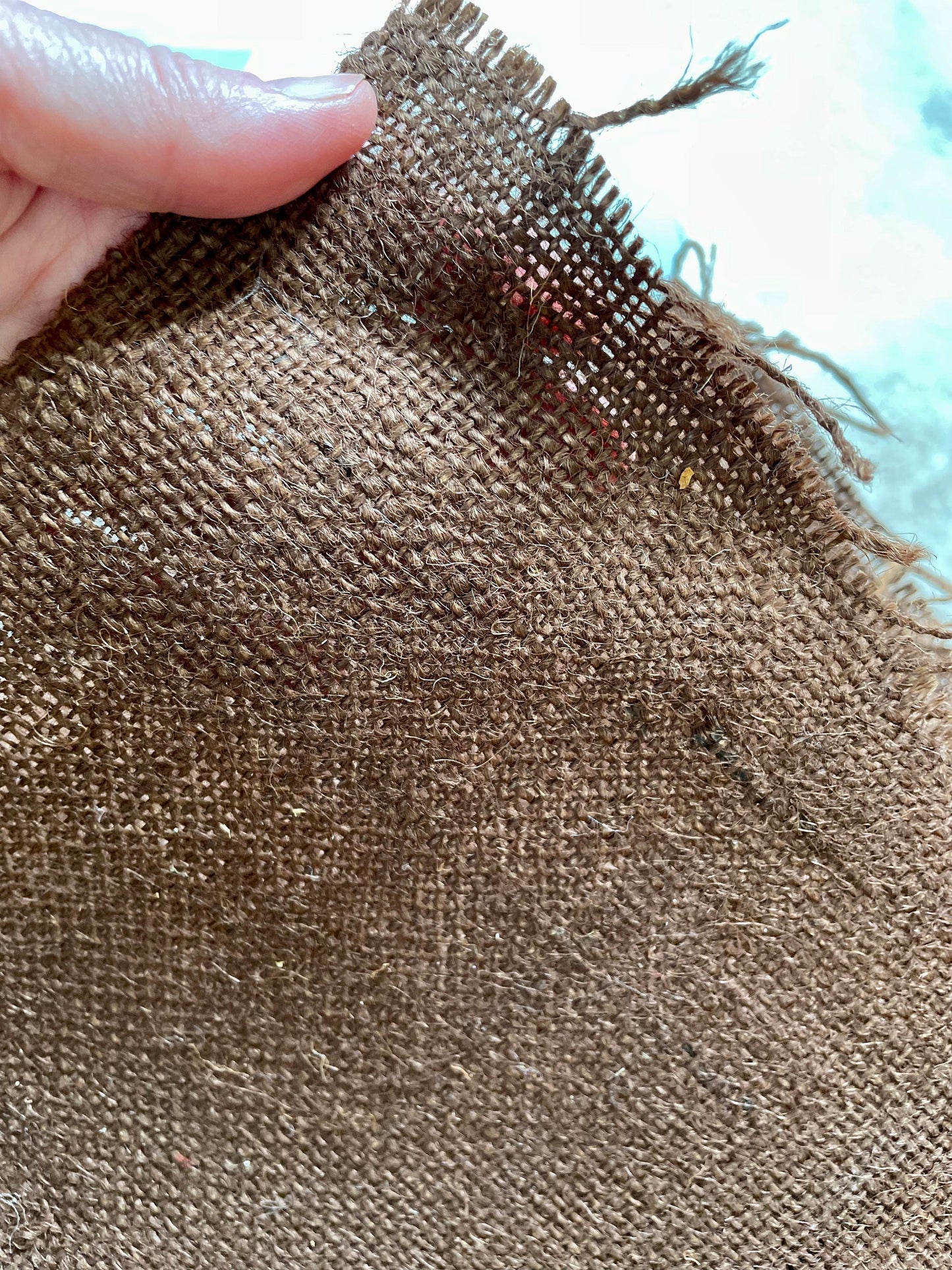 Woven linen? vintage fabric remnants