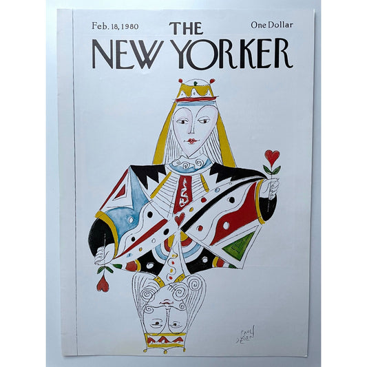 Vintage NEW YORKER Magazine original cover - February 18, 1980