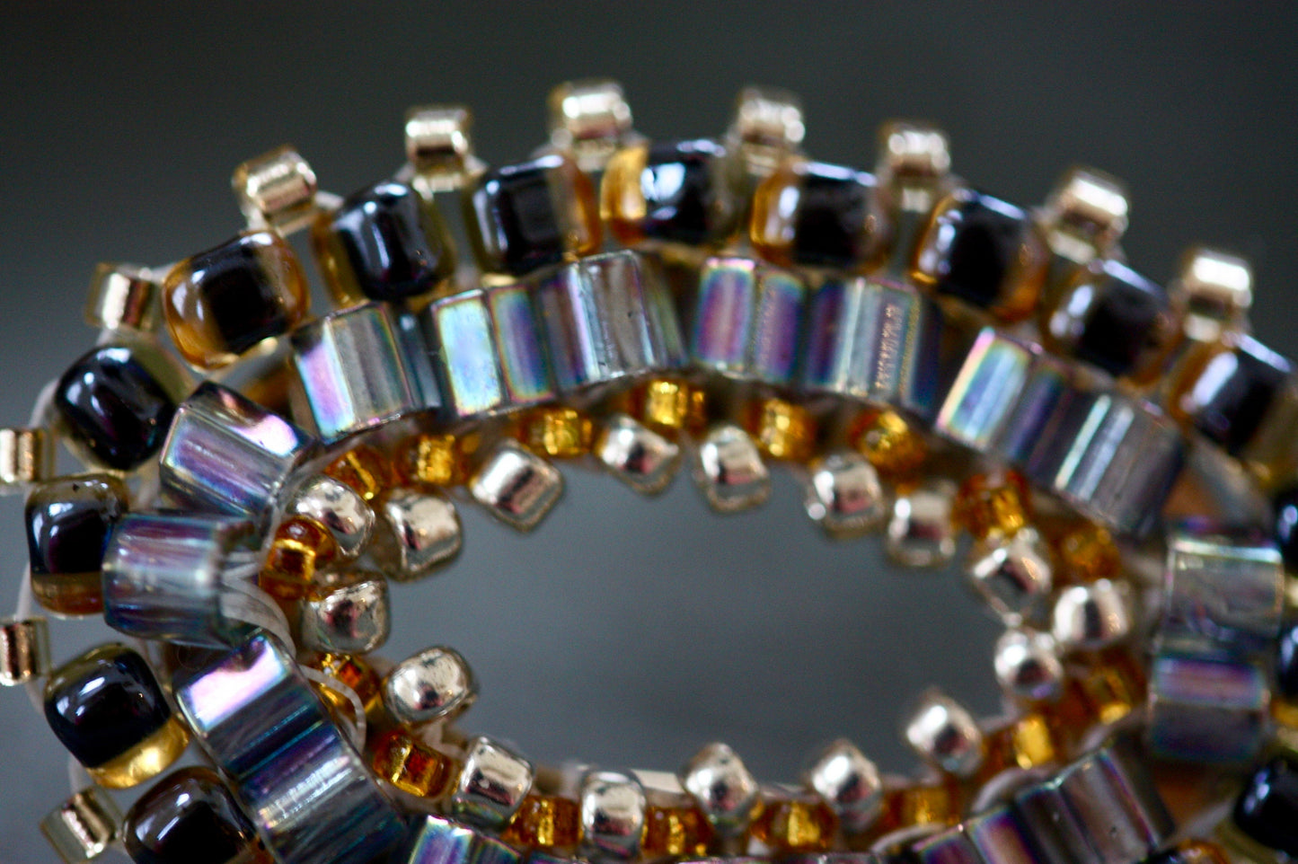 Tiny little 1-inch beadwork lapel pin