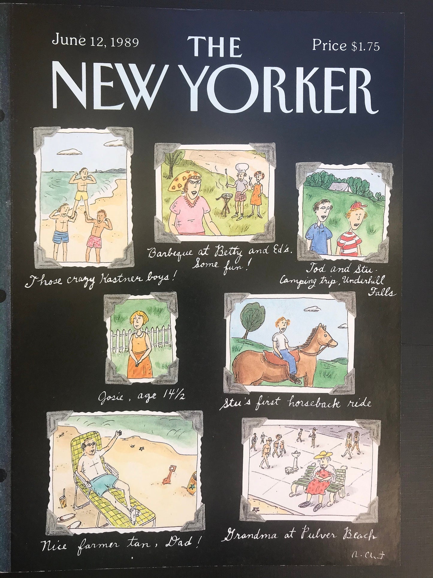 NEW YORKER Magazine original cover - vintage - June 12, 1989 - Roz Chast