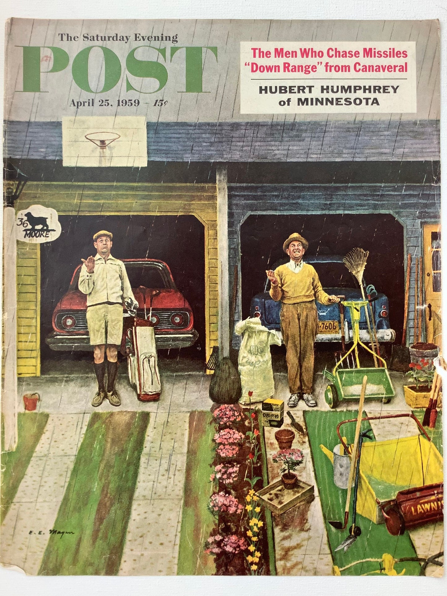 RARE - Saturday Evening Post - Original Cover - April 25, 1959
