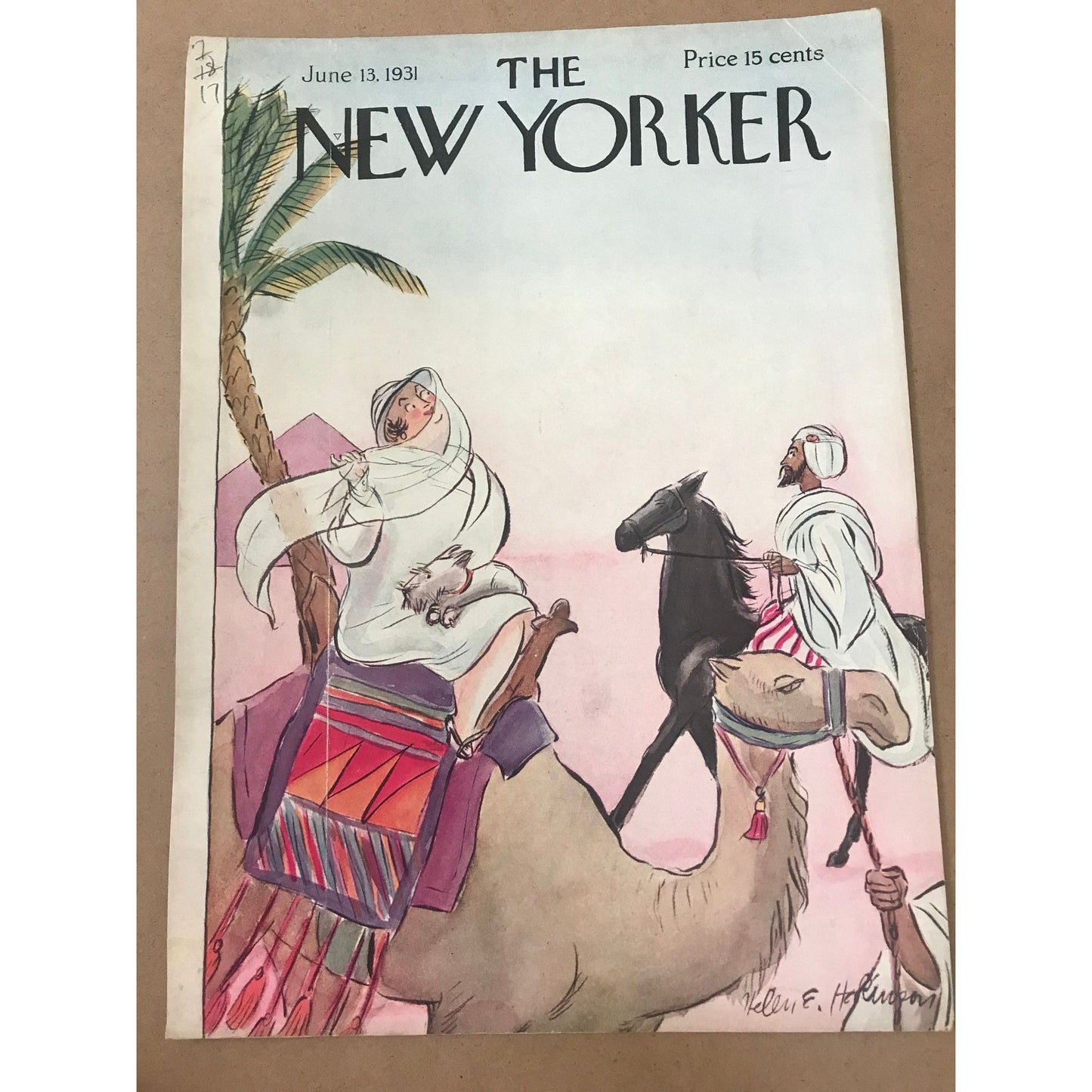 The NEW YORKER Magazine very rare original cover - June 13, 1931 -  Helen E. Hokinson