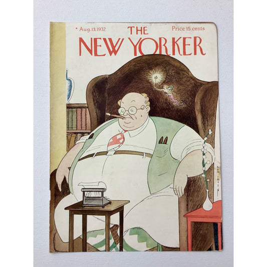 The NEW YORKER Magazine very rare original cover - August 13; 1932