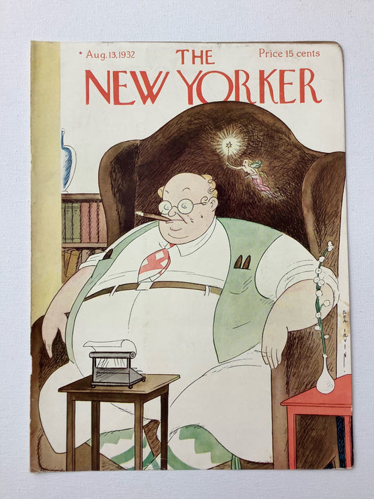 The NEW YORKER Magazine very rare original cover - August 13; 1932