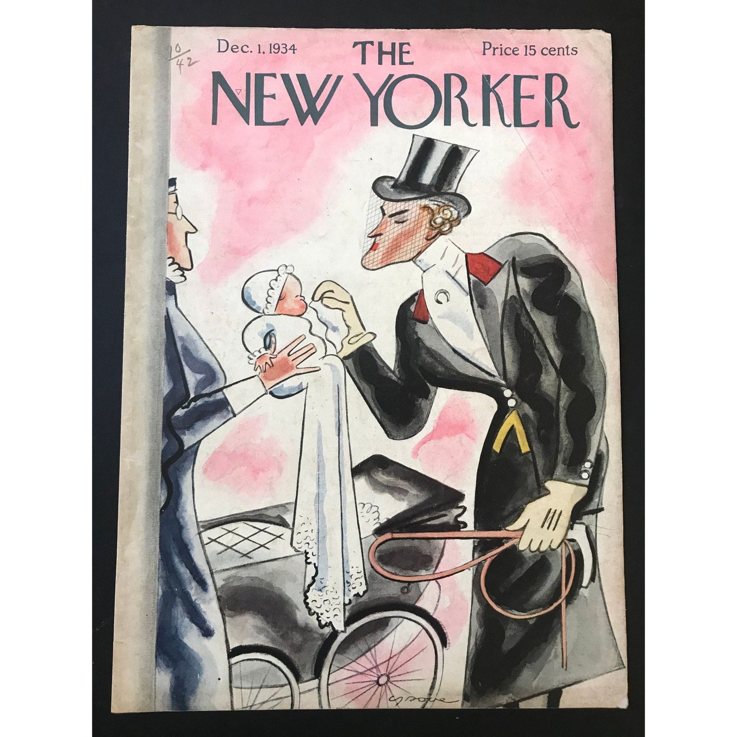 Very RARE - December 1, 1934 - NEW YORKER Magazine original cover