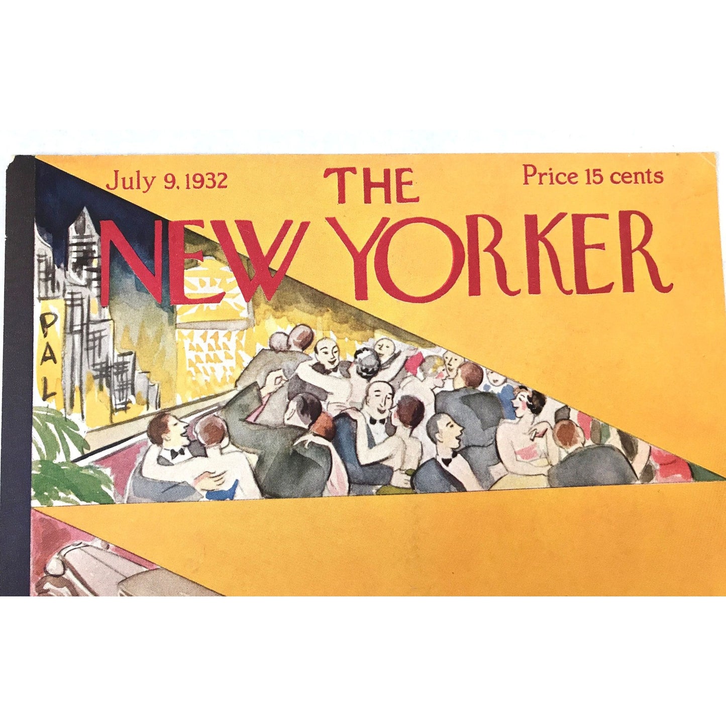 The NEW YORKER Magazine very rare original cover - July 9, 1932 - Virginia Andrews