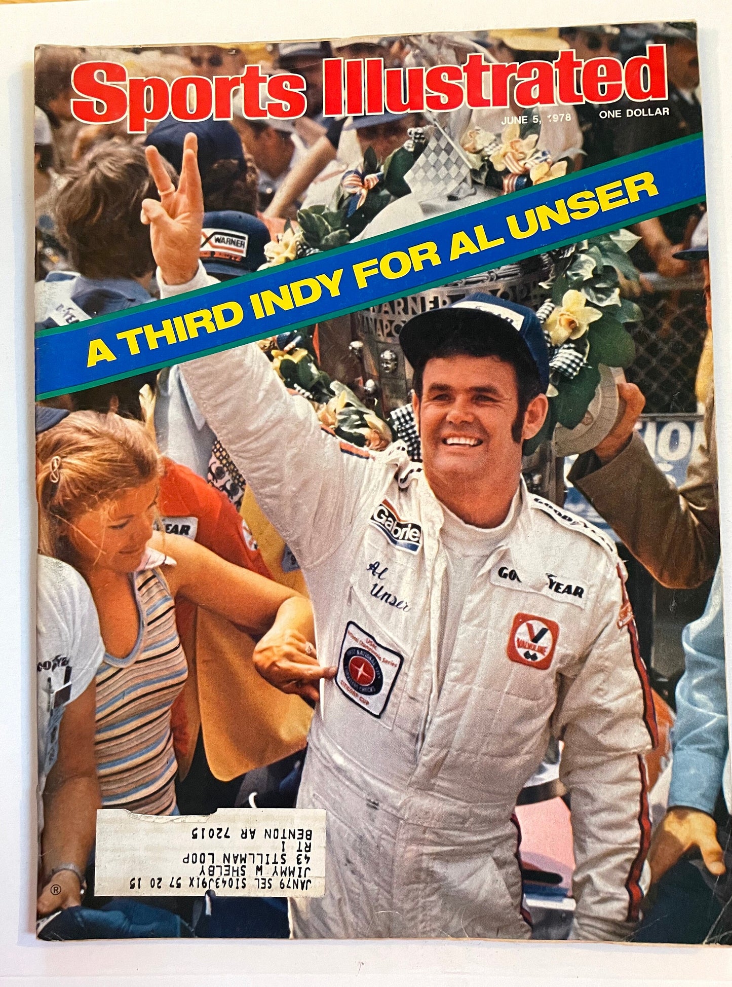 Sports Illustrated Magazine complete issue -  June 5, 1978 A third Indy For Al Unser - Indianapolis 500 race car driver, speedway