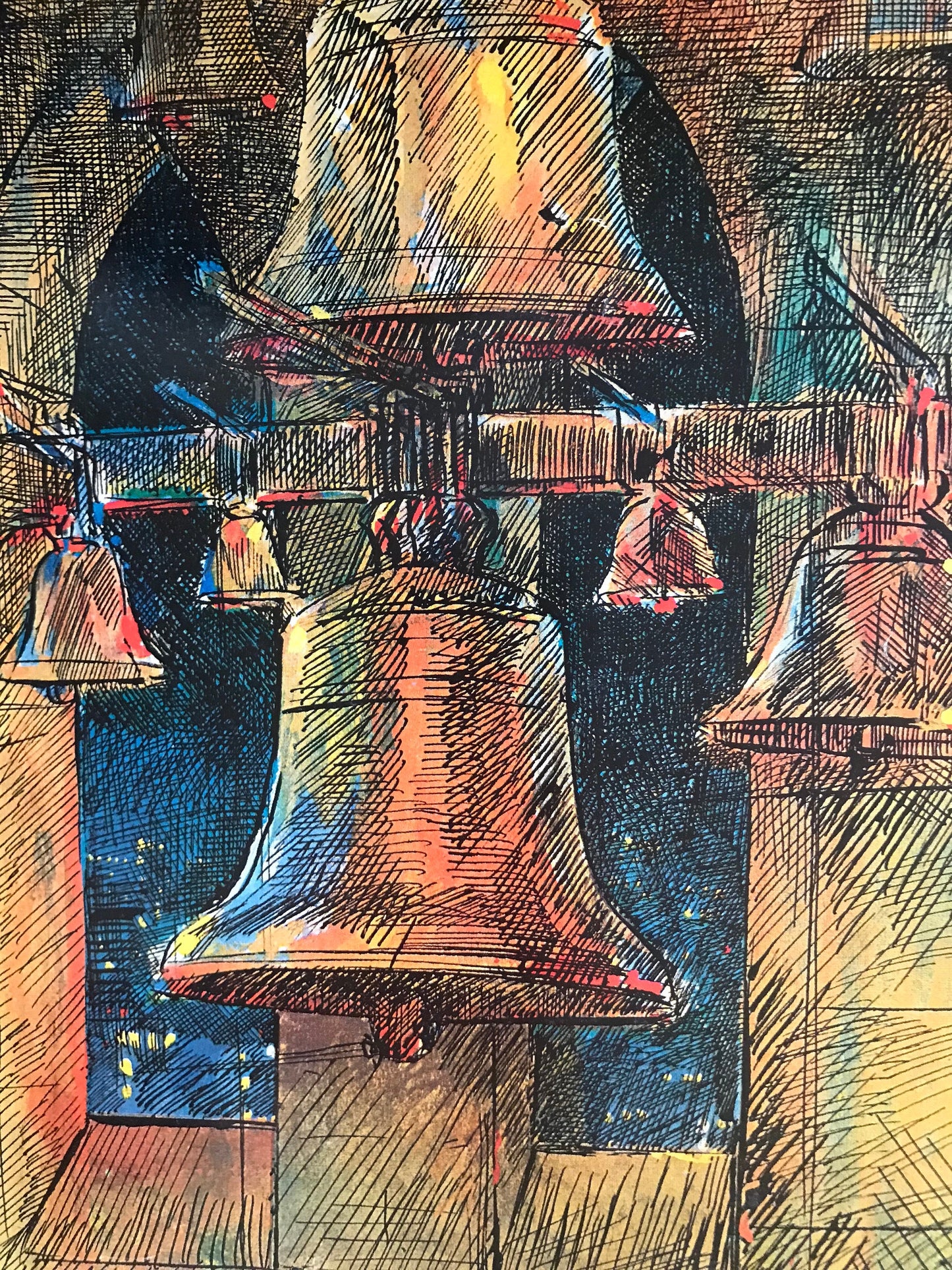January 2, 1971- The NEW YORKER Magazine original cover - Liberty Bell, America