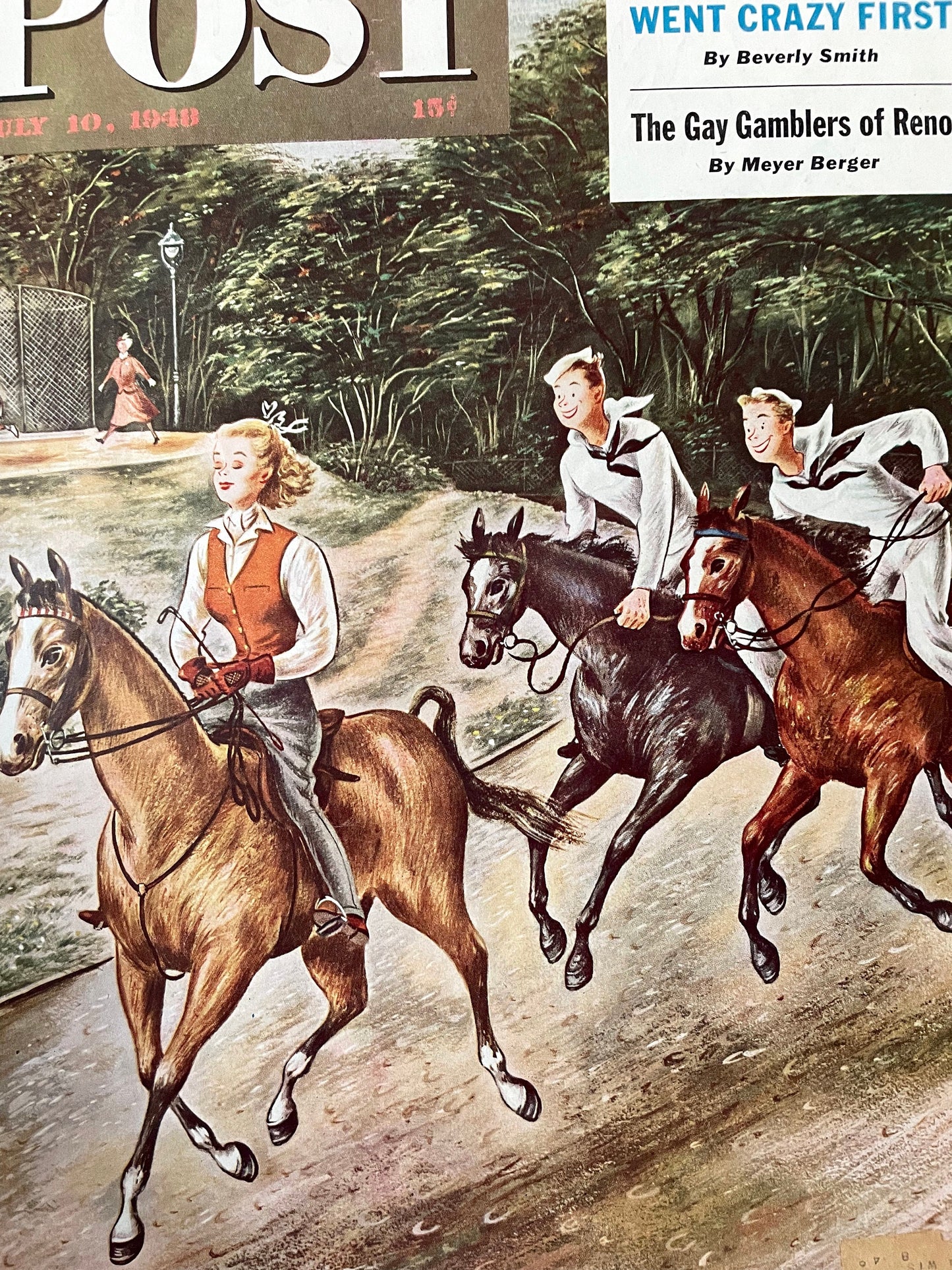 RARE - Saturday Evening Post - Original Cover - July 10, 1948