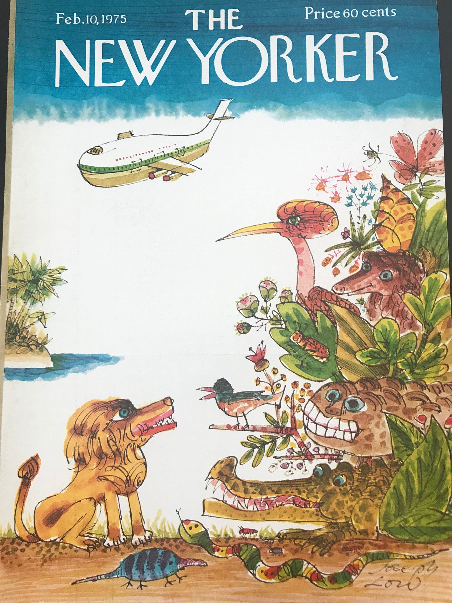The NEW YORKER Magazine charming original cover - February 10, 1975