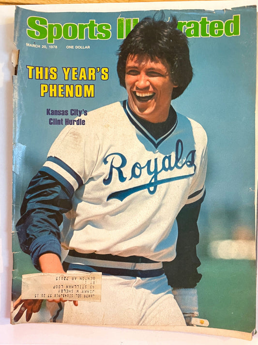 Sports Illustrated Magazine complete issue - March 20, 1978 - Kansas City Royals Clint Hurdle - Royals baseball