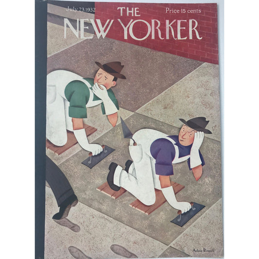 RARE - The NEW YORKER Magazine very rare original cover - July 23 1932 by Antonio Petruccelli