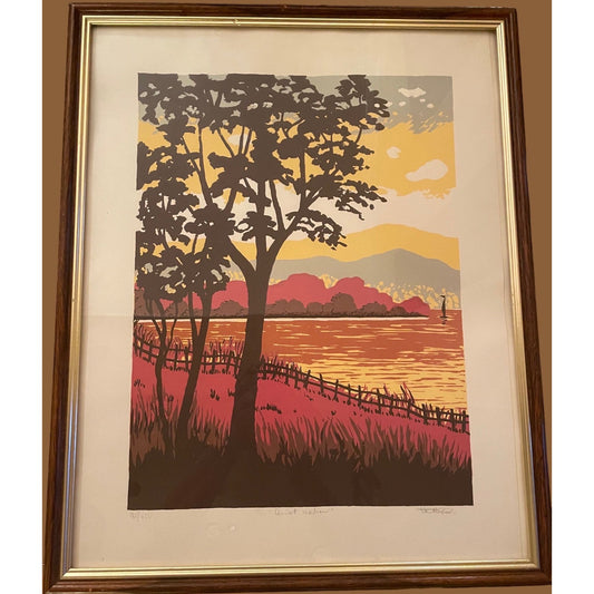 Lloyd Van Pitterson hand signed, framed, limited edition stunning lithograph - VERY RARE