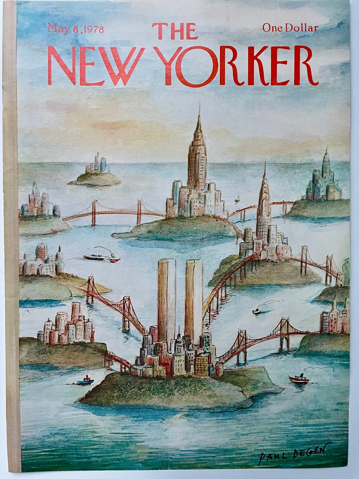 Vintage NEW YORKER Magazine original cover - May 8, 1978