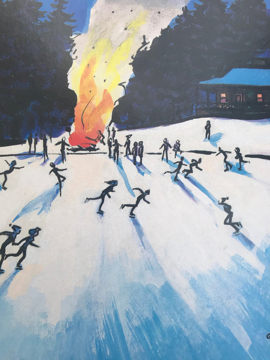 January 19, 1987 - The NEW YORKER Magazine original cover - skating