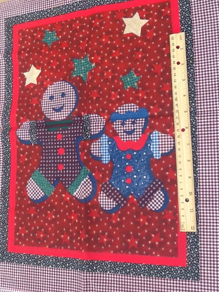 Vintage fabric remnants - 2 Christmas squares